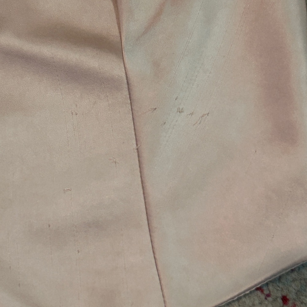 Champagne Cream | Satin | Cropped Button Front Vest | Size M - Picture 8 of 9